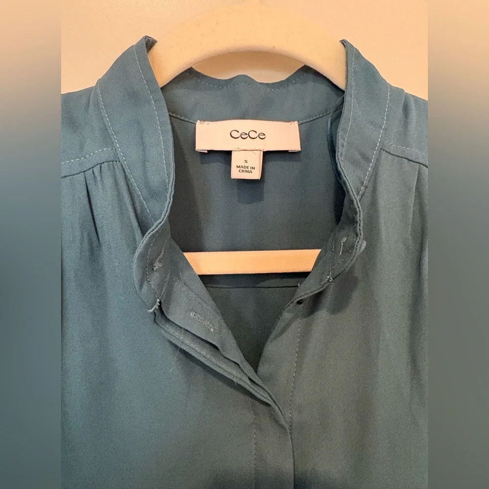 CeCe Teal Blue Mini Dress - Picture 2 of 10